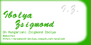 ibolya zsigmond business card